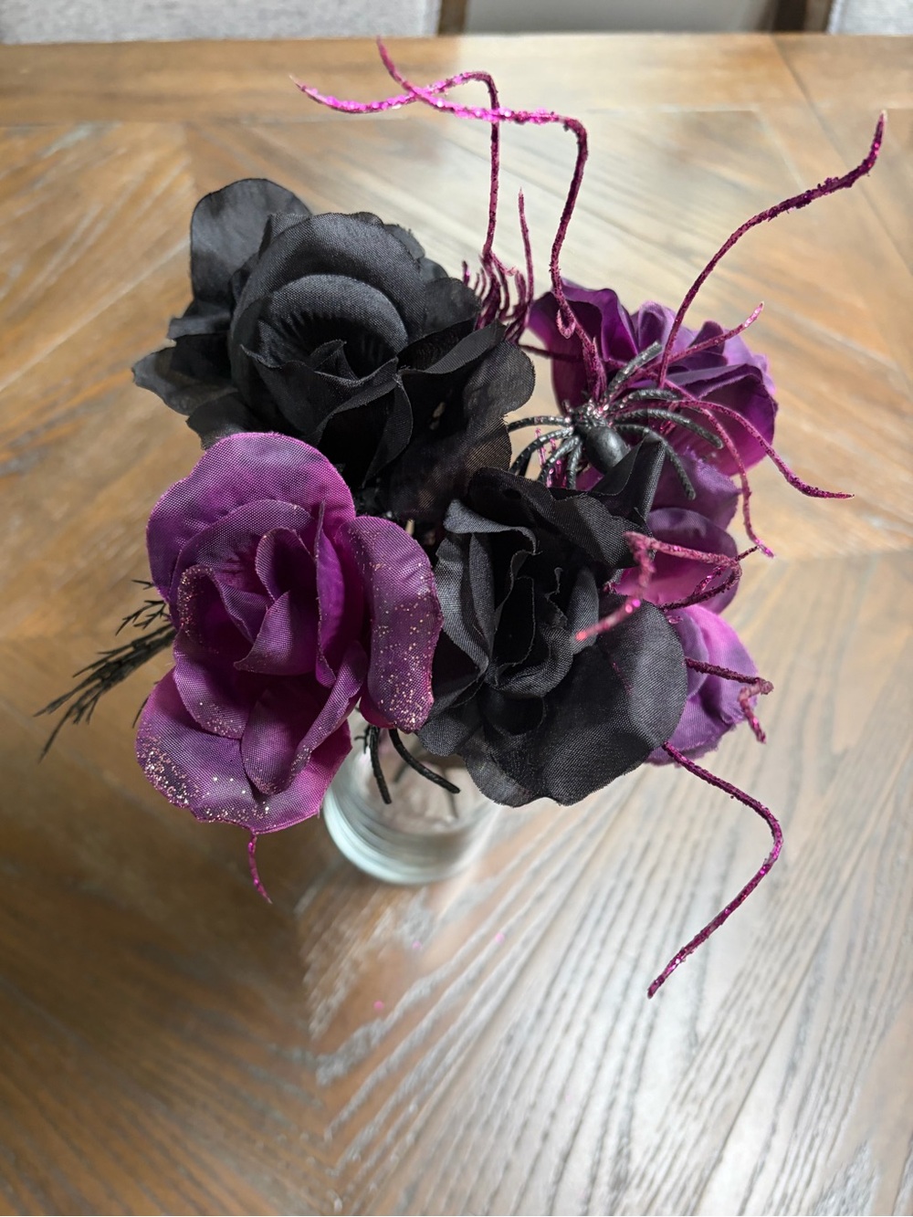 🖤💜 Halloween Black & Purple Floral Arrangement